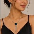 Anti-Tarnish Rhinestone Necklace and Earrings Set | Statement Jewelry for Women