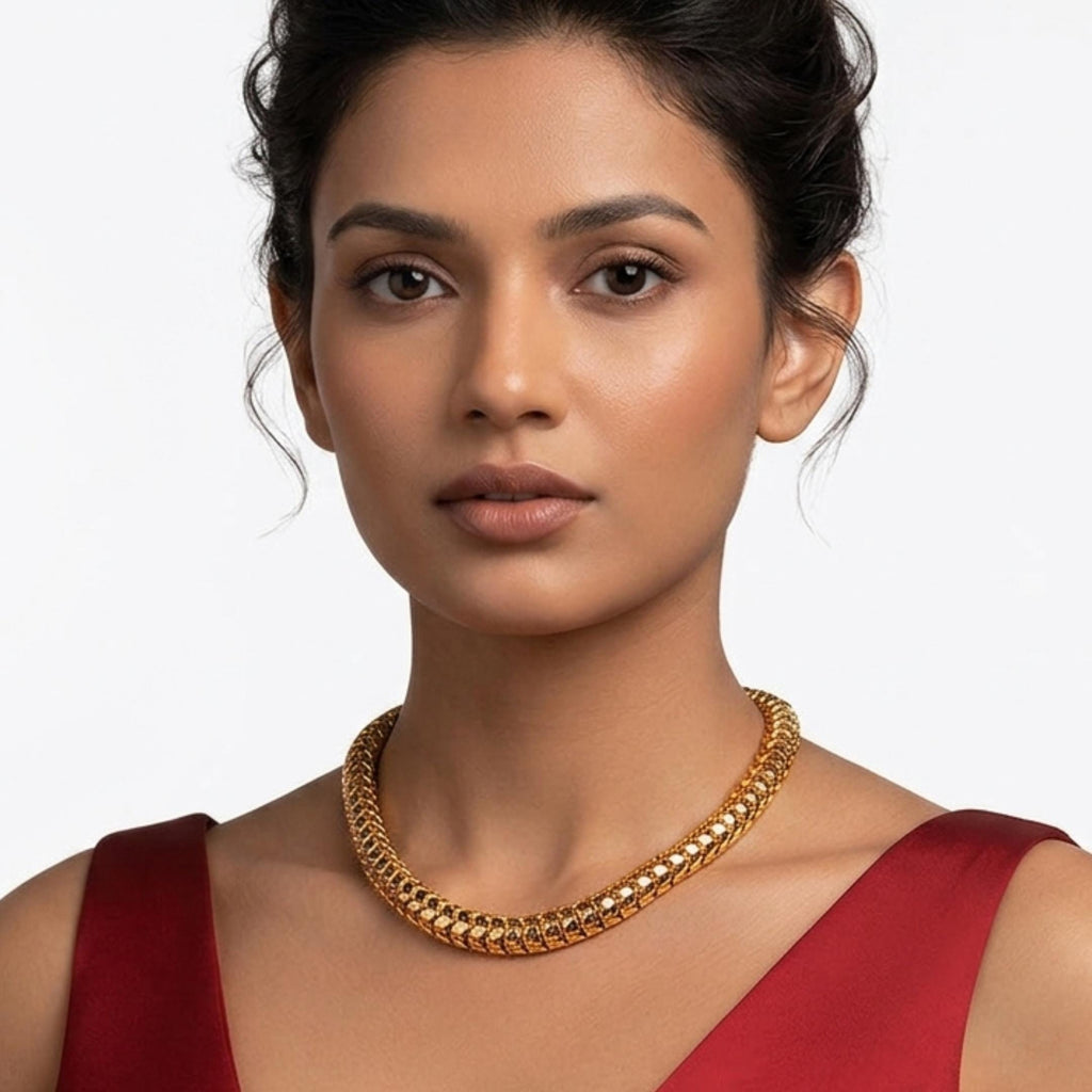 Gold Plated Snake Chain Necklace | Anti-Tarnish Jewelry for women