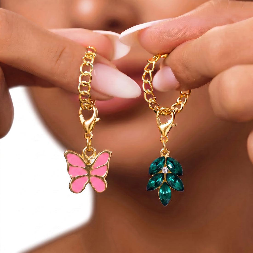 Gold Charm combo Jewelry Set | Paperclip Chain Necklace, Bracelet,Earrings,Ring Combo