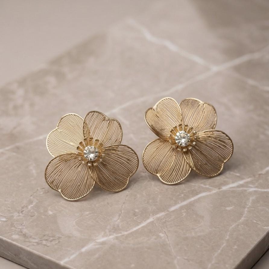 Anti-Tarnish Statement Necklace with Earrings Set | Lightweight Jewellery for women
